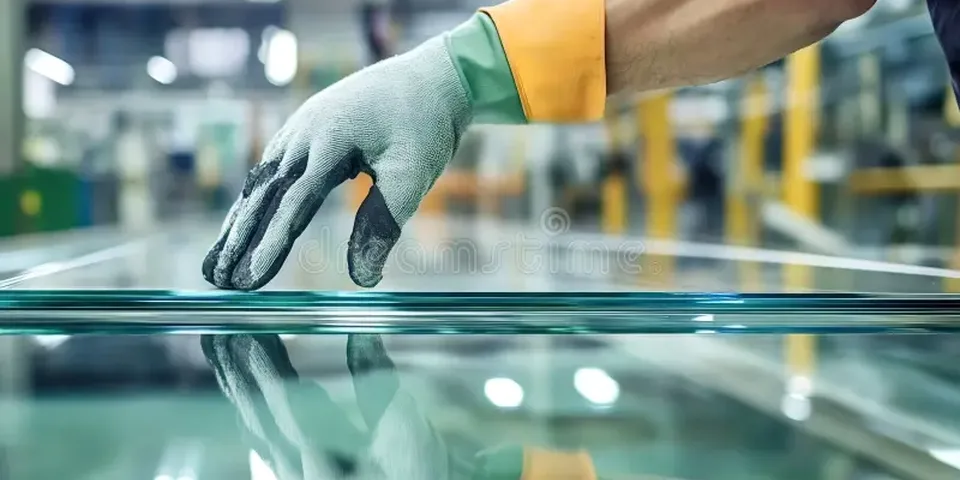 Artisan verrier au travail dans son atelier — Clarté Vitrerie
